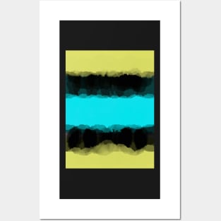 Turquoise, Green & Black Posters and Art
